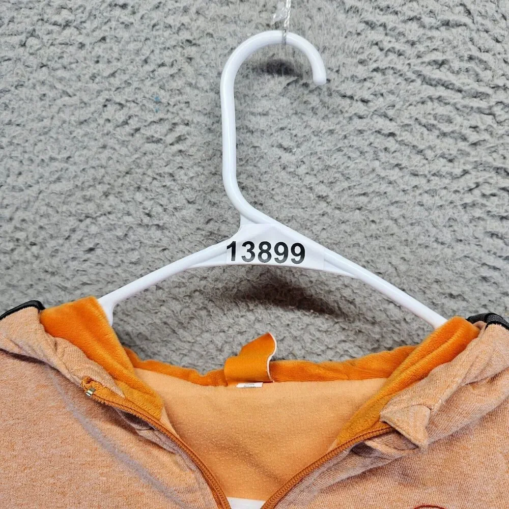 Cubcoats Fleece Hoodie Jacket Kids Size 10Yrs Orange Hooded‎ Full Zip